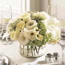 White Linen Centerpiece