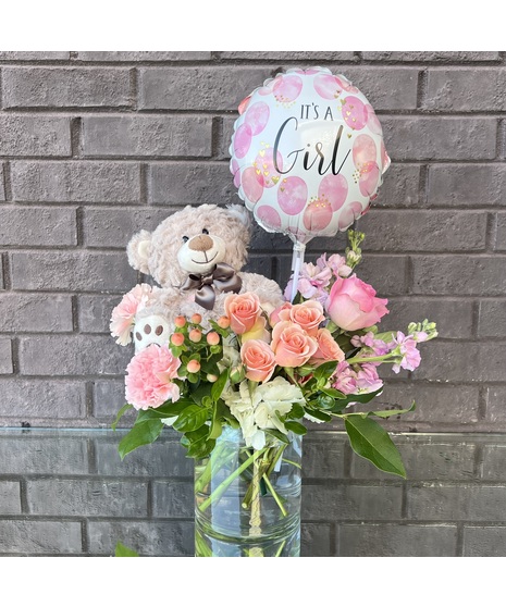 A Bear Hug For Baby Girl