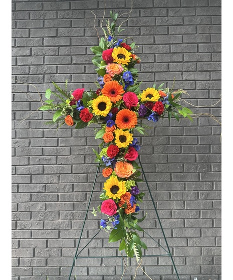 Colorful Garden Cross