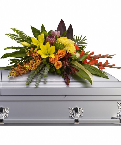 Island Memories Casket Spray